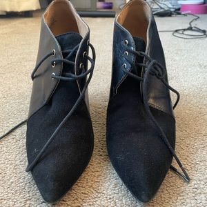 Nine West Black Oxford Wedges